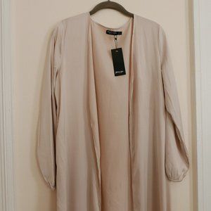 Long Satin Duster Jacket